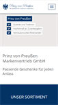 Mobile Screenshot of prinzvonpreussen.com